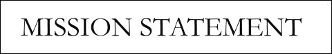 MISSION STATEMENT